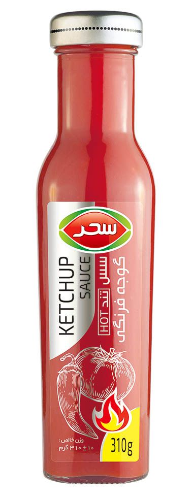 سس گوجه فرنگی تند شیشه وزن خالص 310 گرم