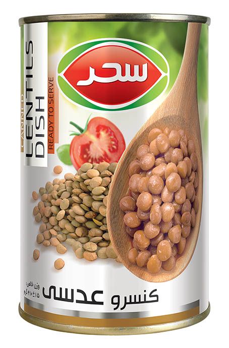 کنسرو عدسی قوطی سحر وزن خالص 410 گرم