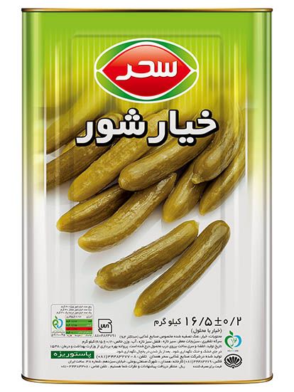 خیارشور حلب وزن خالص 16500 گرم
