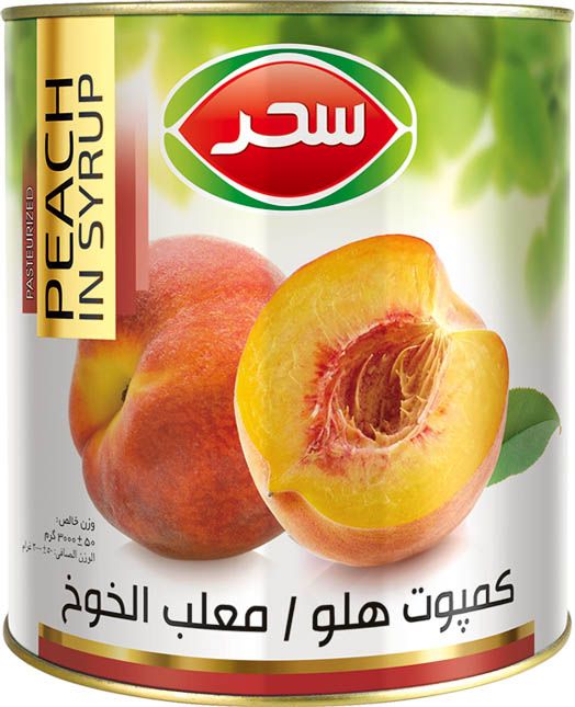 PEACH IN SYRUP 3000 G SAHAR