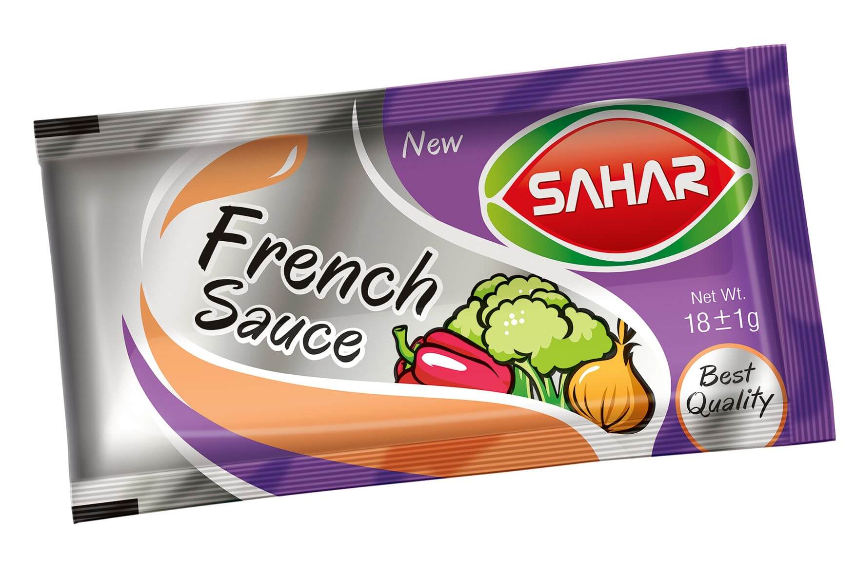 سس سالاد فرانسوی تک نفره وزن خالص 18 گرم